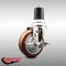 Service Caster 4 Inch 316SS Maroon Polyurethane Swivel 1-7/8 Inch Expanding Stem Caster Brake SCC-SS316EX20S414-PPUB-MRN-TLB-178 - alternate 4